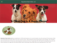 Tablet Screenshot of doggonecleansalon.com